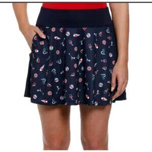 #0972 Grand Performance NWT Summer Fun Flounce Skort Sizes Medium & Large Blue